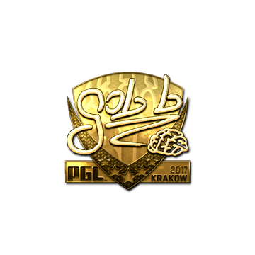 Sticker | gob b (Gold) | Krakow 2017 image 360x360