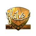 Sticker | gla1ve (Gold) | Krakow 2017 image 120x120