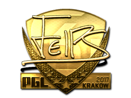 Sticker | felps (Gold) | Krakow 2017