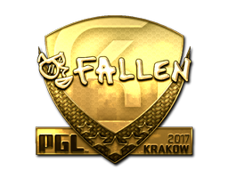 貼紙 | FalleN（黃金）| Krakow 2017