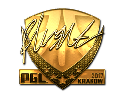 Klistermärke | flusha (Guld) | Krakow 2017