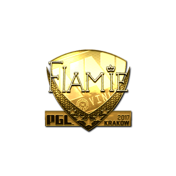 Sticker | flamie (Gold) | Krakow 2017 image 360x360