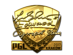 Klistermærke | Edward (Guld) | Krakow 2017