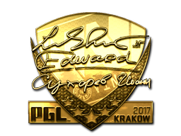 Klistremerke | Edward (gull) | Krakow 2017