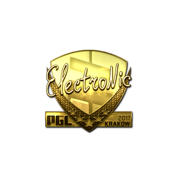 Sticker | electronic (Gold) | Krakow 2017 image 360x360