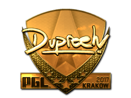 สติกเกอร์ | dupreeh (ทอง) | Krakow 2017