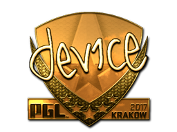 Aufkleber | device (Gold) | Krakau 2017