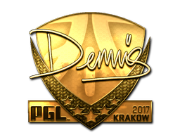 Autocolante | dennis (Gold) | Krakow 2017