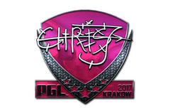 Sticker | chrisJ (Foil) | Krakow 2017