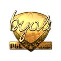 Sticker | byali (Gold) | Krakow 2017 image 120x120