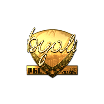 Sticker | byali (Gold) | Krakow 2017 image 360x360