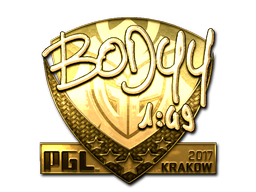 Klistermærke | bodyy (Guld) | Krakow 2017