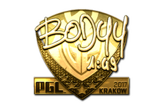 Sticker | bodyy (Gold) | Krakow 2017