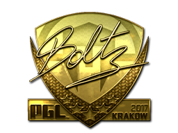Стикер | boltz (златен) | Krakow 2017