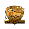 Sticker | allu (Gold) | Krakow 2017 image 120x120