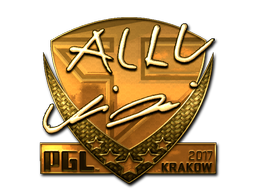 Наклейка | allu (золотая) | Краков 2017