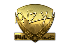 Sticker | aizy (Gold) | Krakow 2017