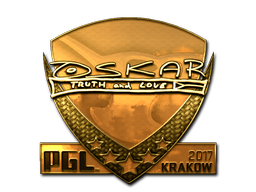 Adesivo | oskar (Dourado) | Cracóvia 2017