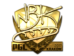 Aufkleber | NBK- (Gold) | Krakau 2017