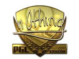Klistremerke | n0thing (gull) | Krakow 2017