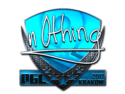 Klistremerke | n0thing (folie) | Krakow 2017