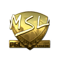 Sticker | MSL (Gold) | Krakow 2017 image 120x120
