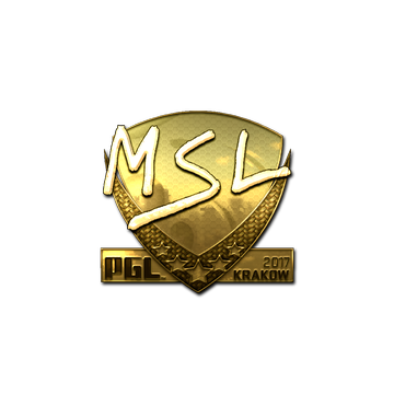 Sticker | MSL (Gold) | Krakow 2017 image 360x360