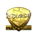 Sticker | markeloff (Gold) | Krakow 2017 image 120x120