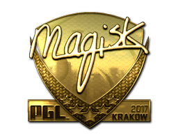 Samolepka | Magisk (zlatá) | Krakow 2017