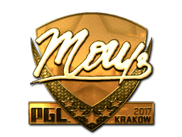 ステッカー | mou (ゴールド) | Krakow 2017