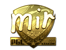 Sticker | mir (Goud) | Krakow 2017