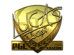 Samolepka | LUCAS1 (zlatá) | Krakow 2017