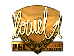 Samolepka | loWel (zlatá) | Krakow 2017