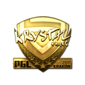 Sticker | kRYSTAL (Gold) | Krakow 2017 image 120x120