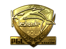 Sticker | keshandr (Gold) | Krakow 2017