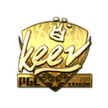 Sticker | keev (Gold) | Krakow 2017 image 120x120