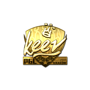 Sticker | keev (Gold) | Krakow 2017 image 360x360