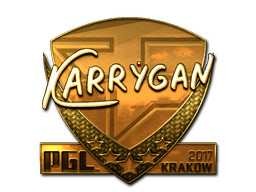 Стикер | karrigan (златен) | Krakow 2017
