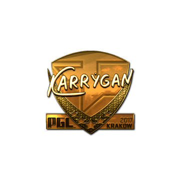 Sticker | karrigan (Gold) | Krakow 2017 image 360x360