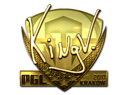Стикер | kNgV- (златен) | Krakow 2017