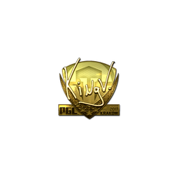 Sticker | kNgV- (Gold) | Krakow 2017