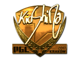 Стикер | kioShiMa (златен) | Krakow 2017