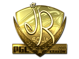 Наклейка | jR (золотая) | Краков-2017