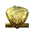 Sticker | jR (Gold) | Krakow 2017 image 120x120