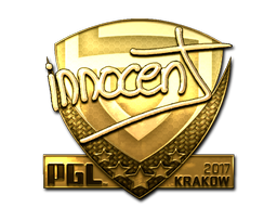 Samolepka | innocent (zlatá) | Krakow 2017