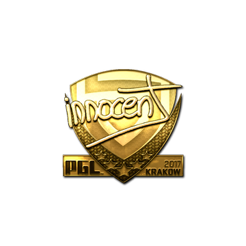 Sticker | innocent (Gold) | Krakow 2017 image 360x360