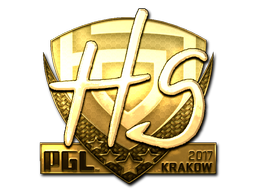 Klistermärke | HS (Guld) | Krakow 2017