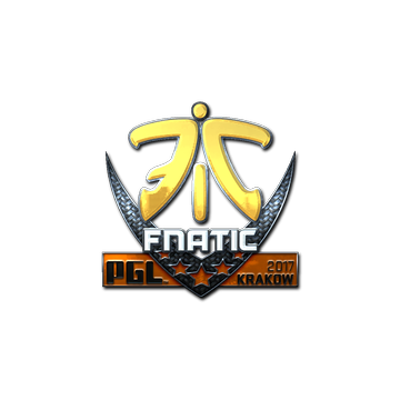 Sticker | Fnatic (Foil) | Krakow 2017 image 360x360