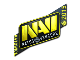 Наклейка | Natus Vincere (металлическая) | Катовице-2015