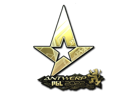 Autocolante | Astralis (Gold) | Antuérpia 2022